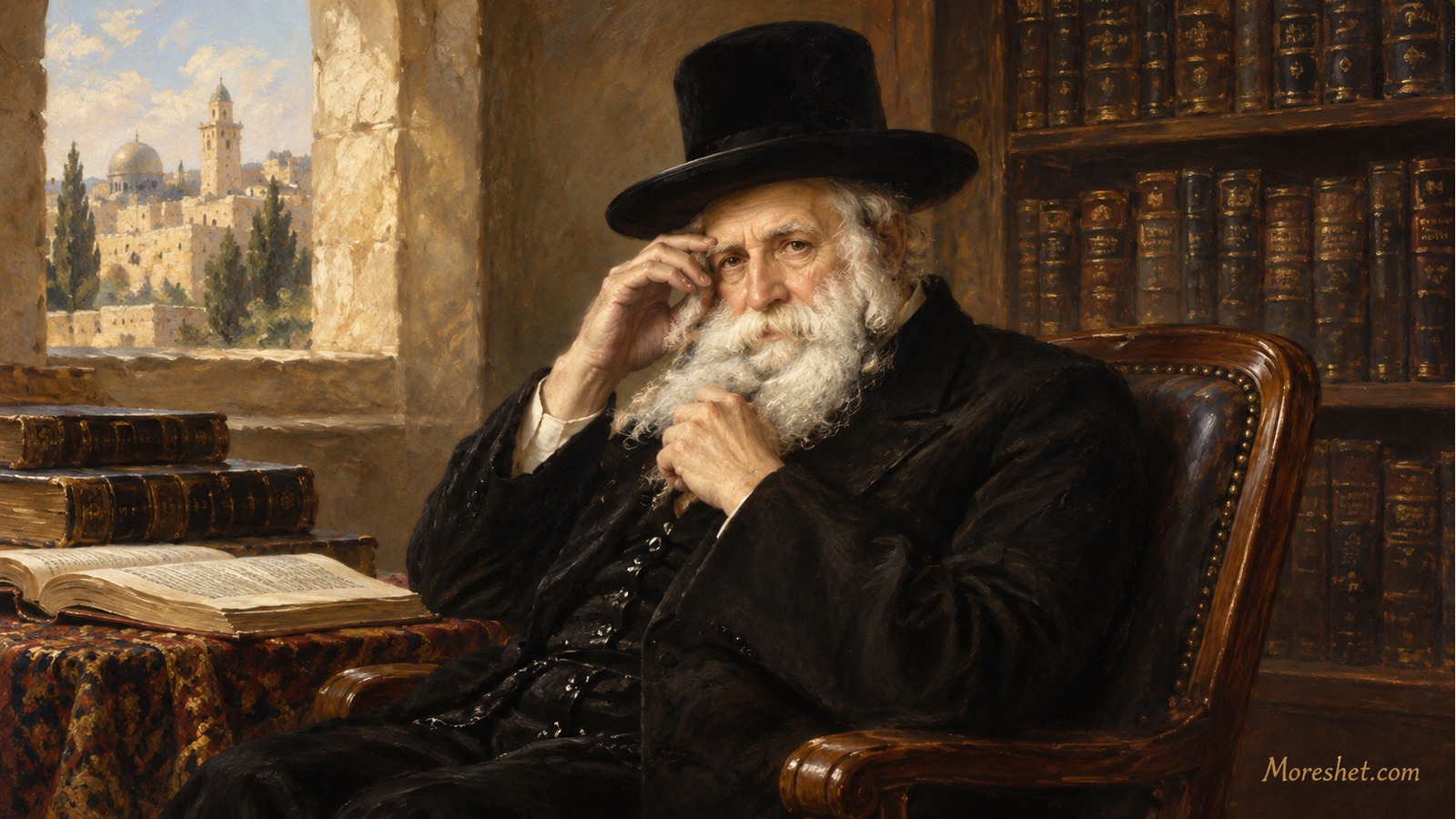 Abraham Mordechai Alter — AI-generated artistic portrait