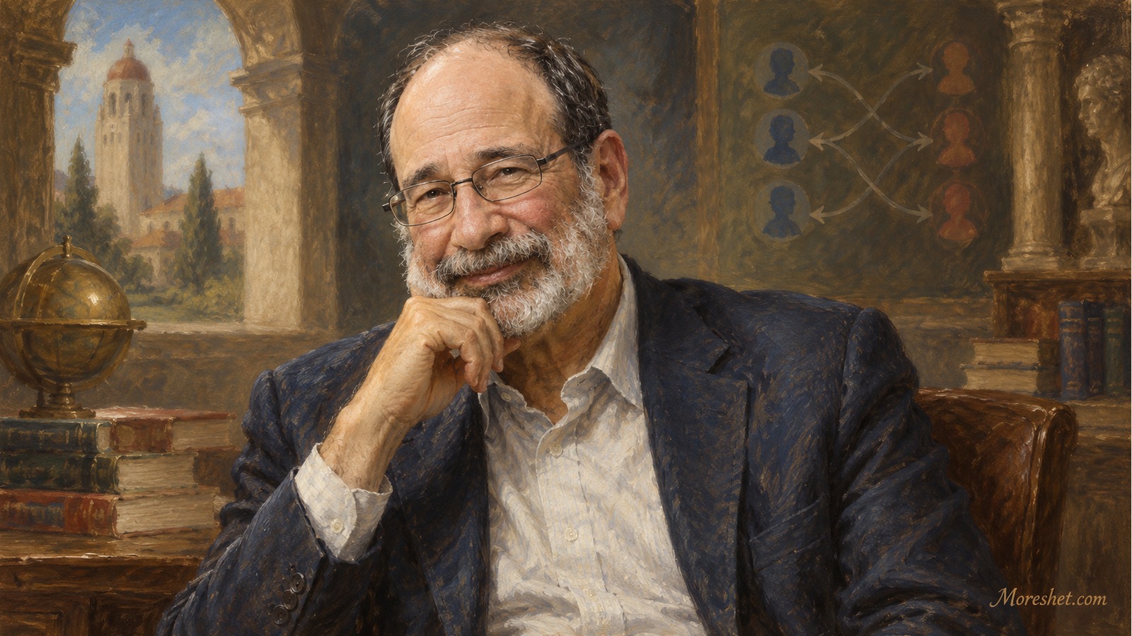 Alvin Roth — AI-generated artistic portrait