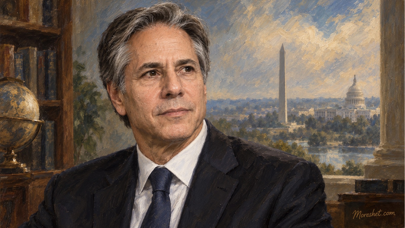 Antony "Tony" John Blinken — AI-generated artistic portrait