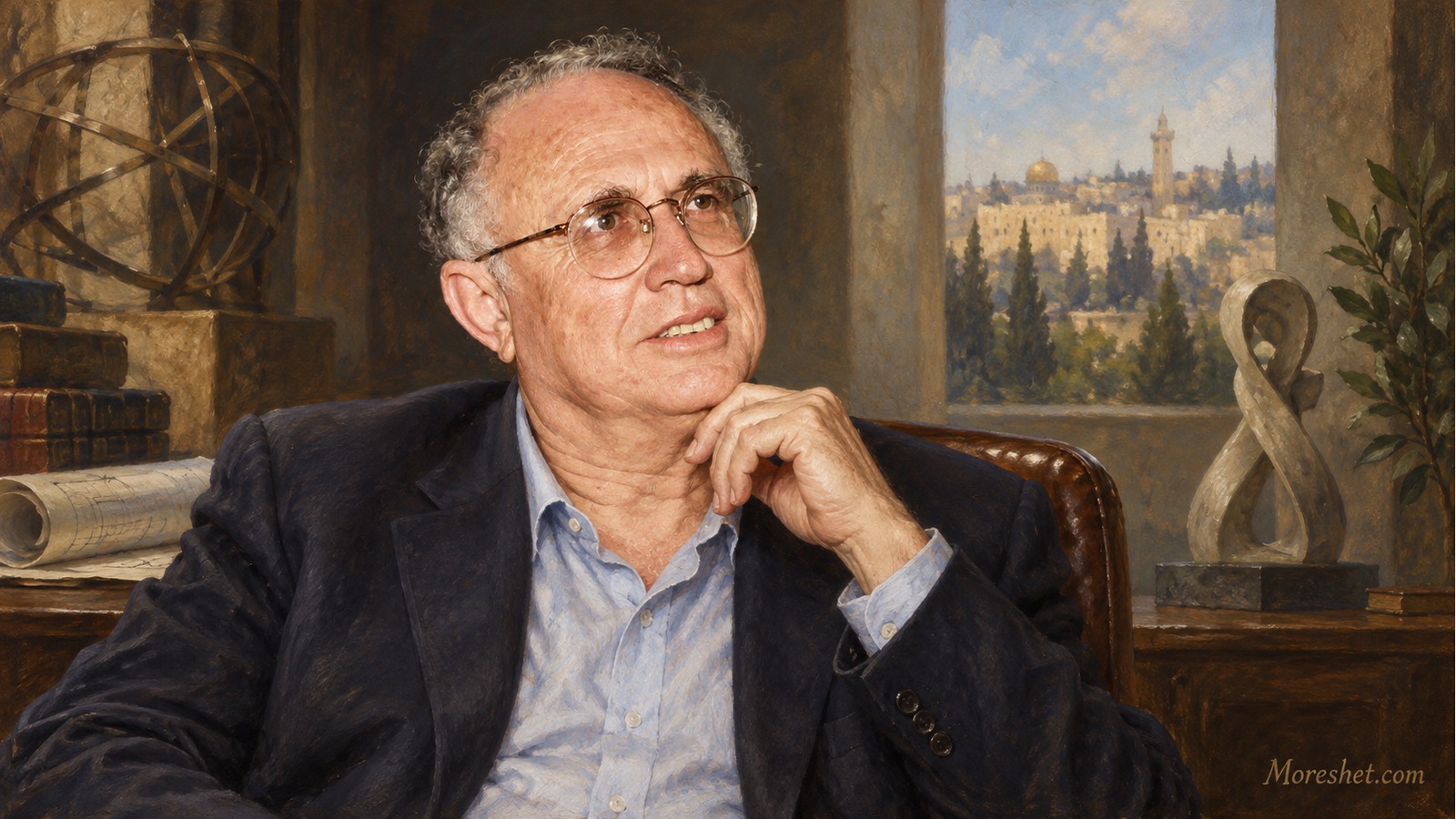 בני גאון — דיוקן אמנותי שנוצר באמצעות בינה מלאכותית