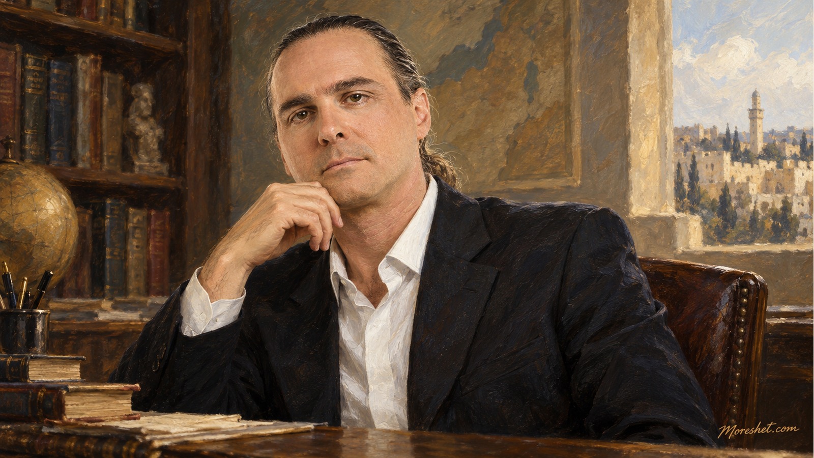 Dr. Avishai Ben-Haim — AI-generated artistic portrait