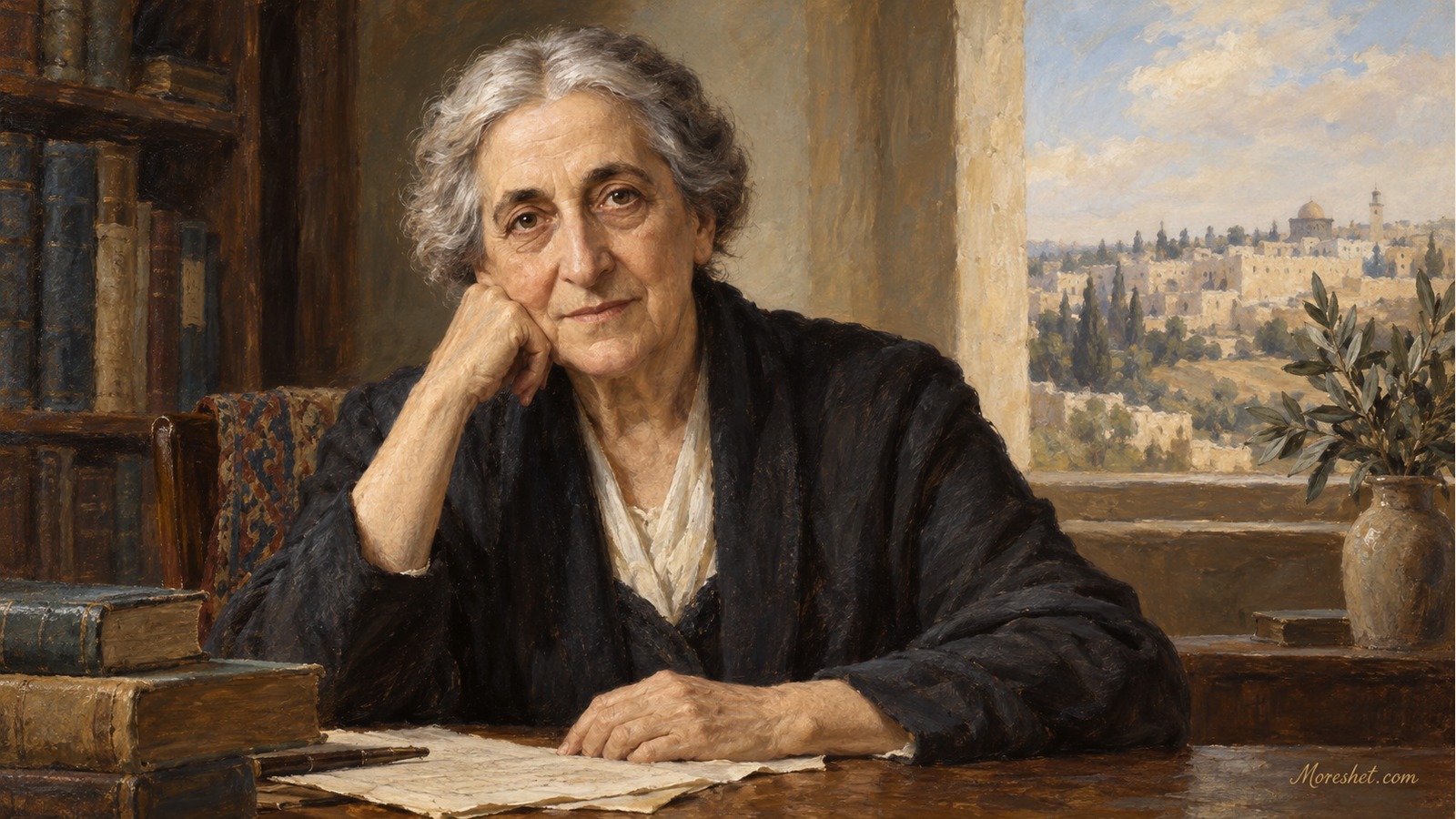 Henrietta Szold — AI-generated artistic portrait