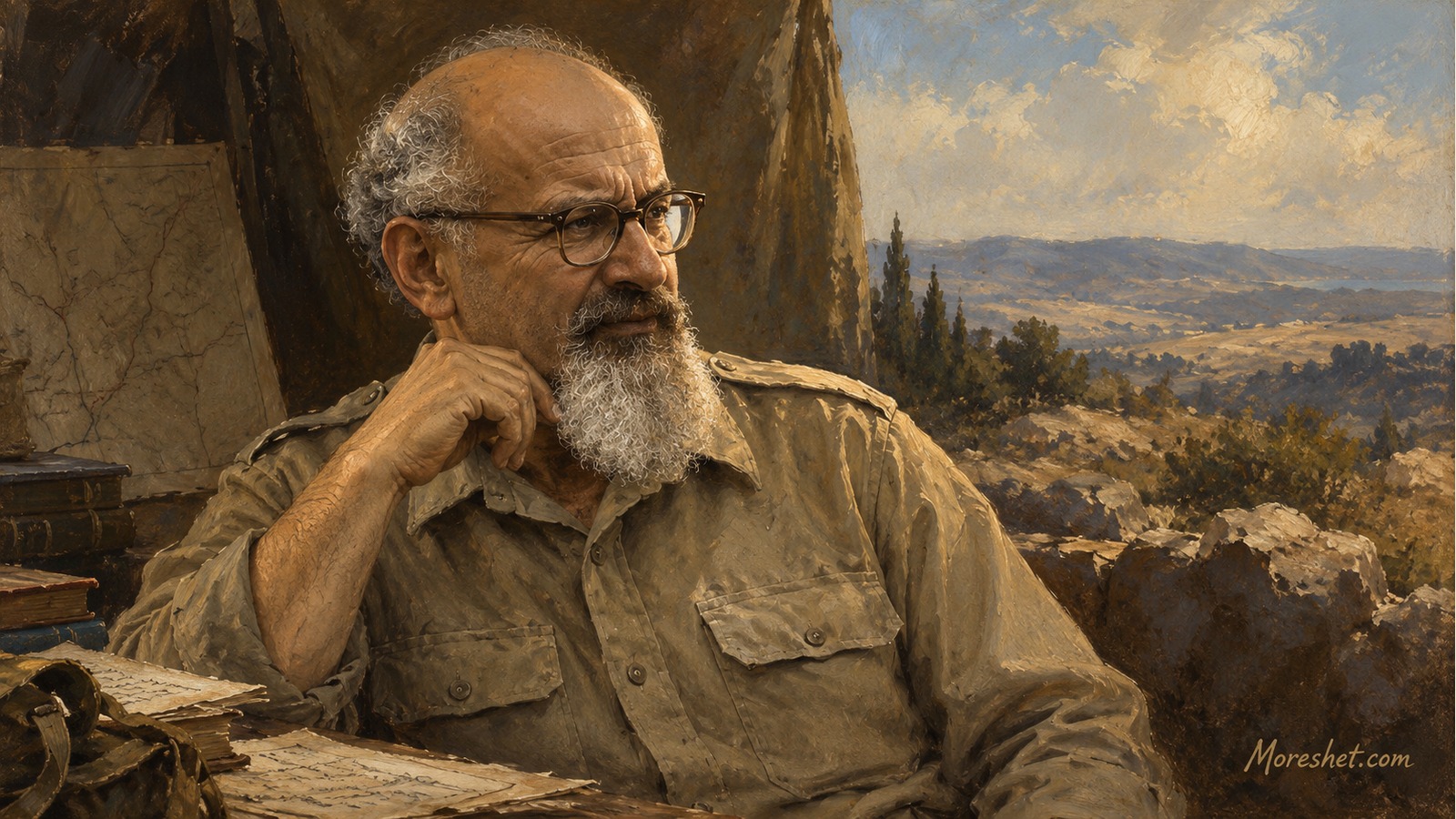 Isaac Sadeh — AI-generated artistic portrait