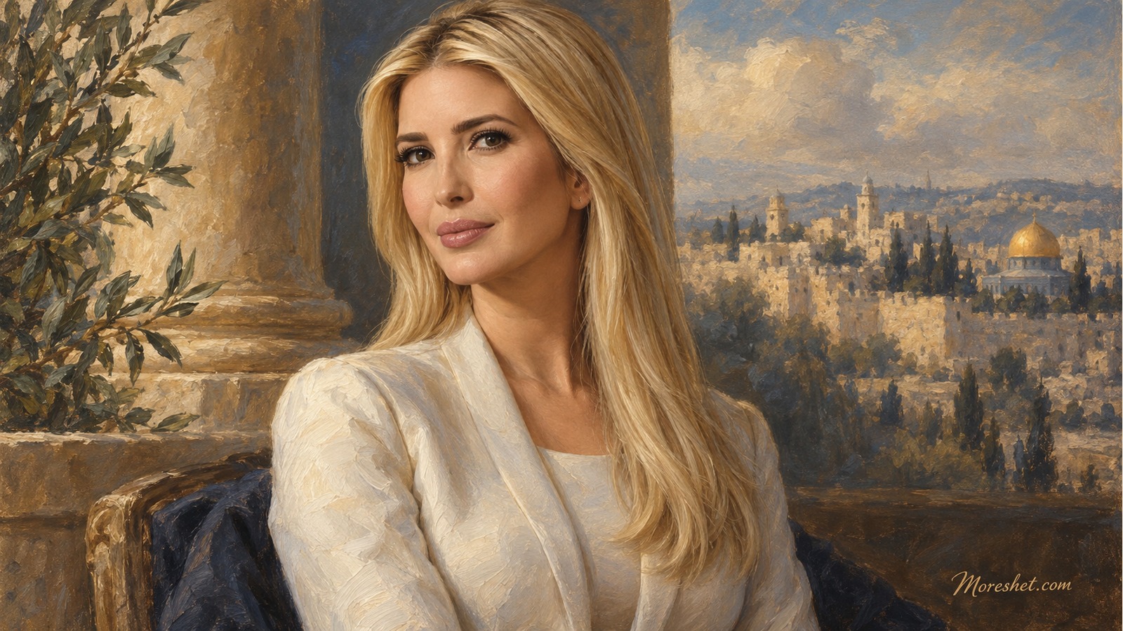 Ivanka Trump — AI-generated artistic portrait