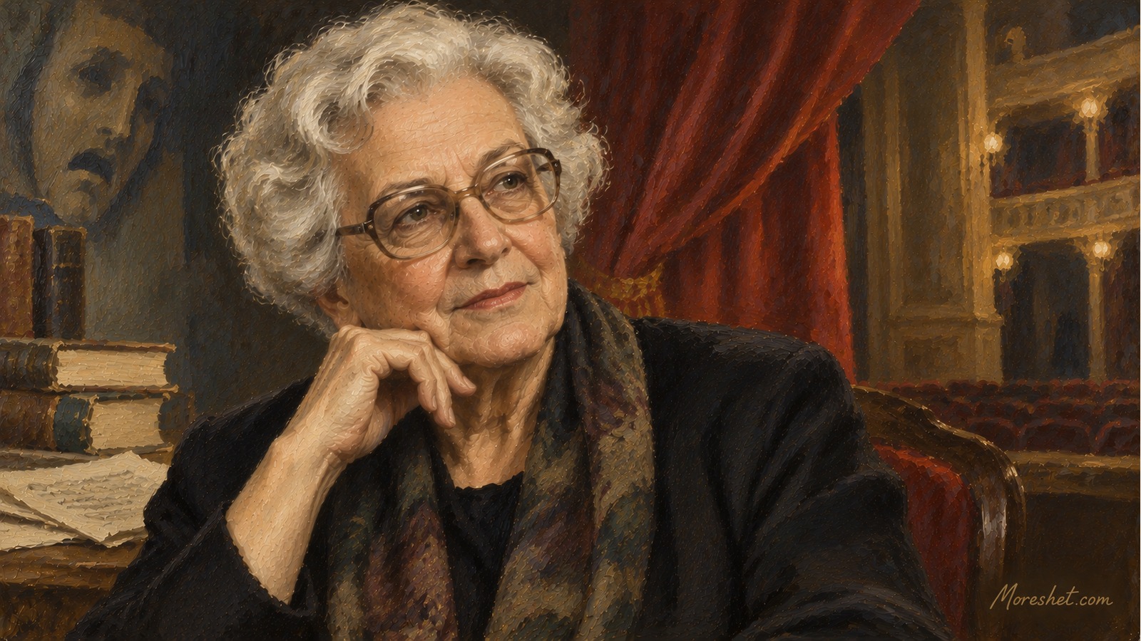 Miriam Bernstein-Cohen — AI-generated artistic portrait