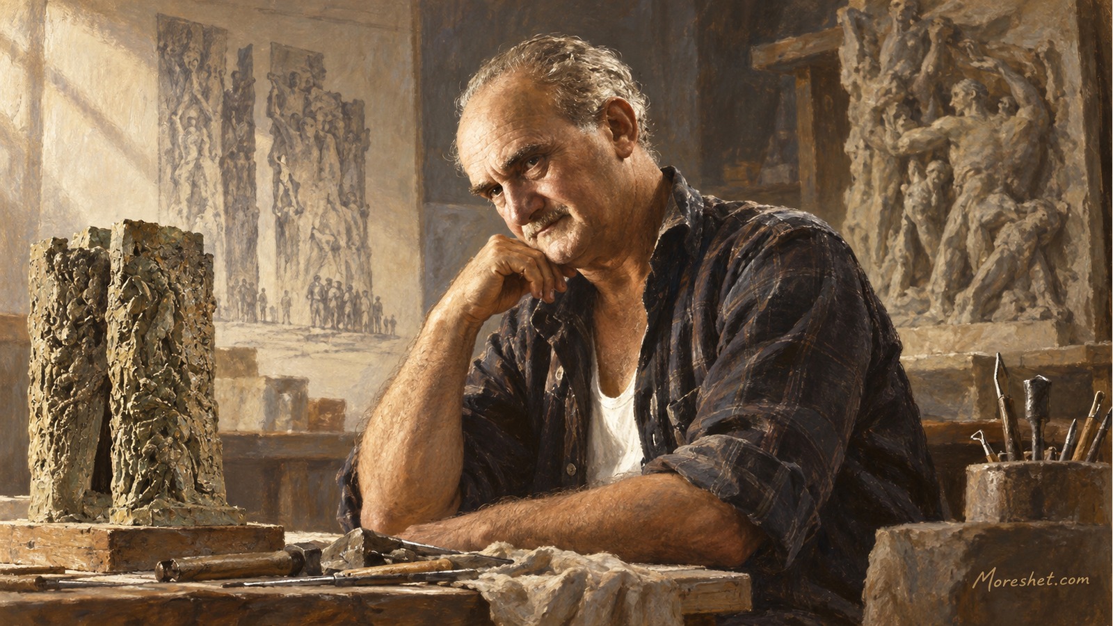 Nathan Jacob Rapoport — AI-generated artistic portrait