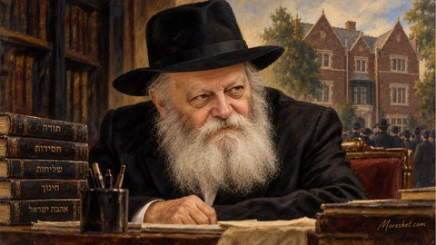 רבי מנחם מנדל שניאורסון – הרבי מלובביץ׳ - moreshet.com