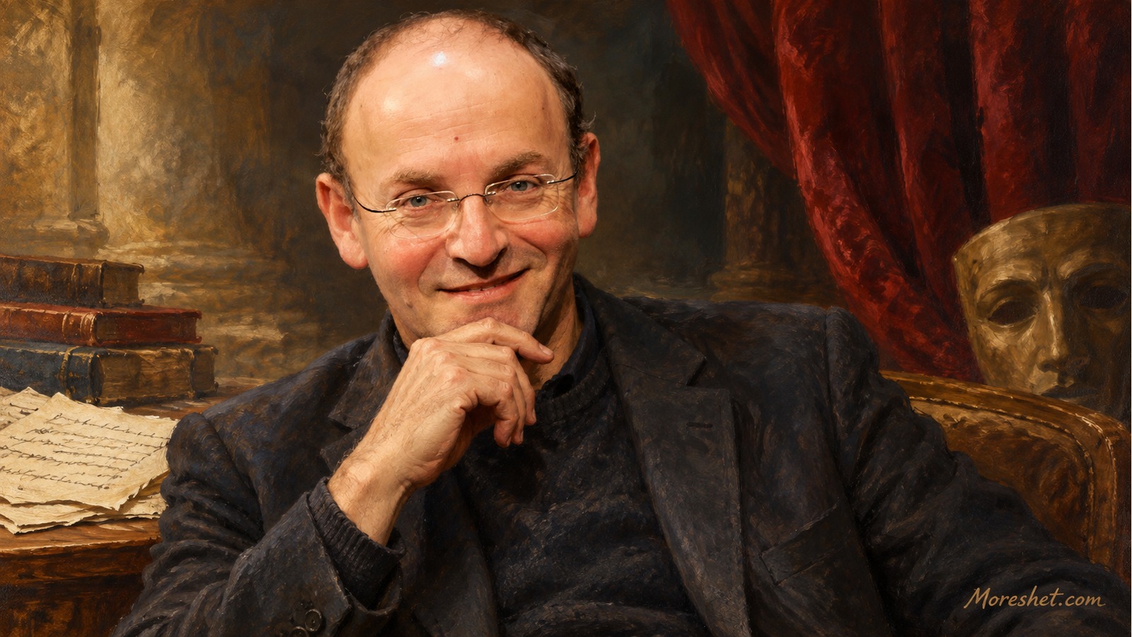 שמואל הספרי — דיוקן אמנותי שנוצר באמצעות בינה מלאכותית