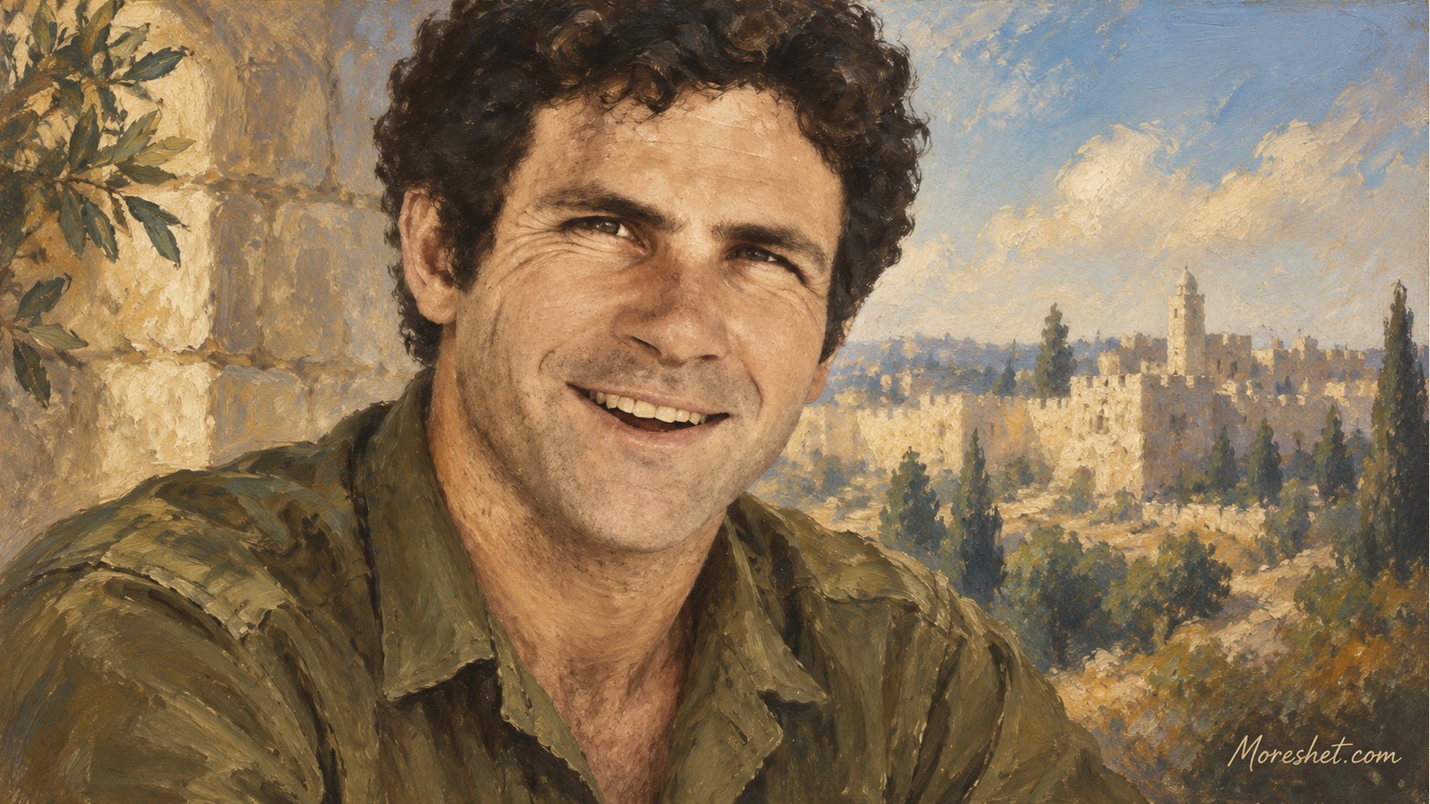 יונתן נתניהו — דיוקן אמנותי שנוצר באמצעות בינה מלאכותית